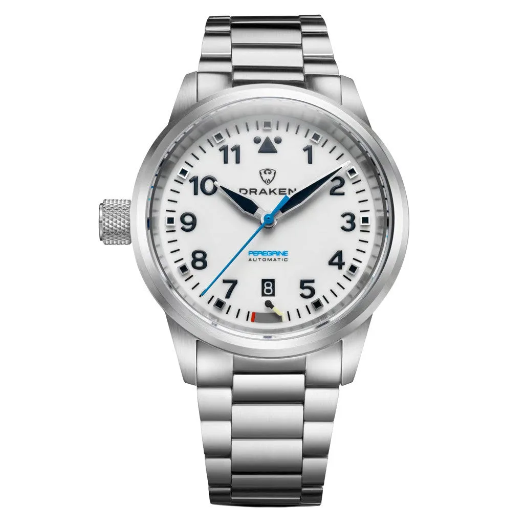 Draken Peregrine 'B' Full Lume Dial Watch With Left Crown #DKN-12