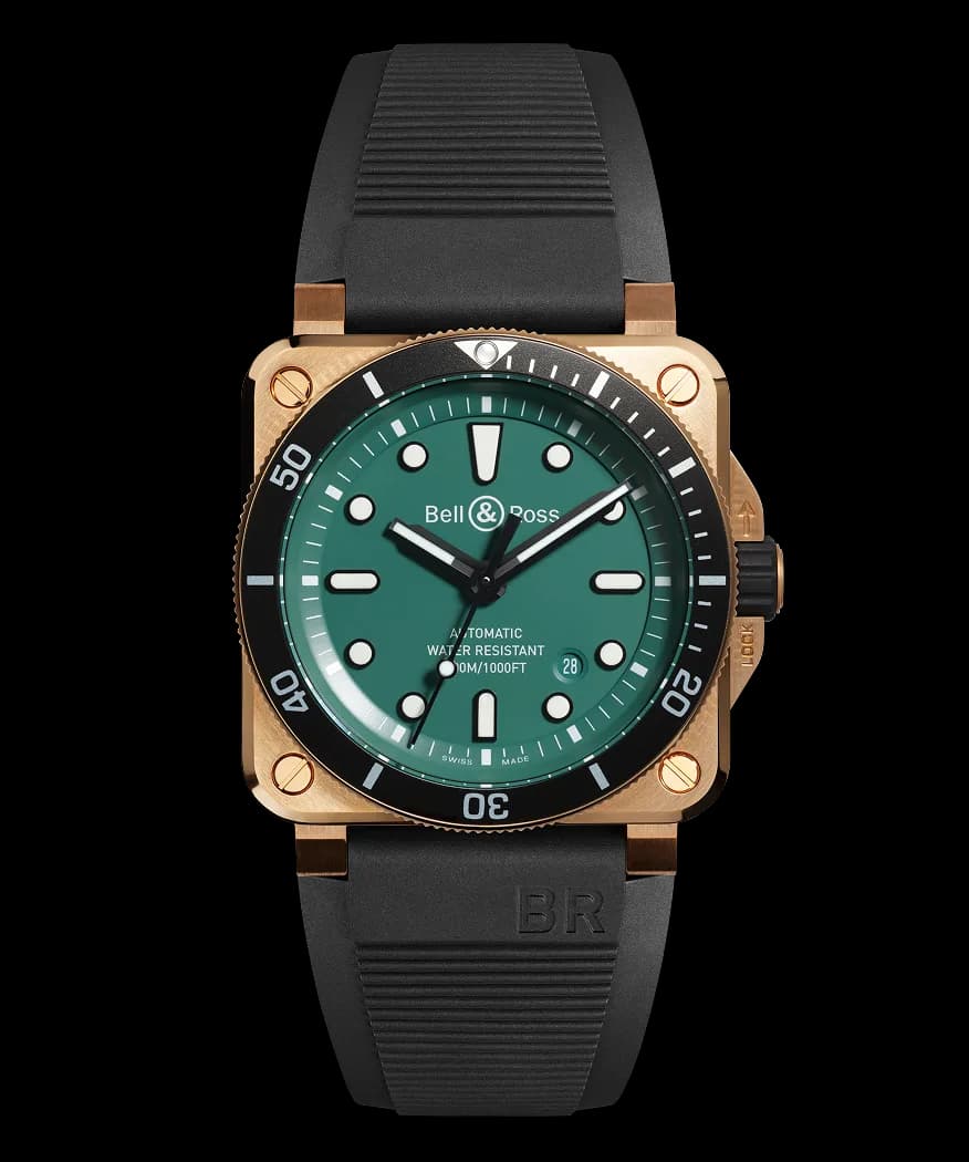 BR-03 Diver Black & Green Bronze