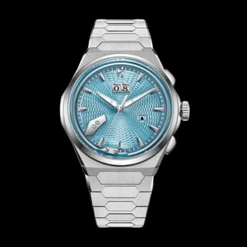 Sound Of Nature Guilloche Dial Ice Blue Titanium Chiming Limited Edition Automatic Watch