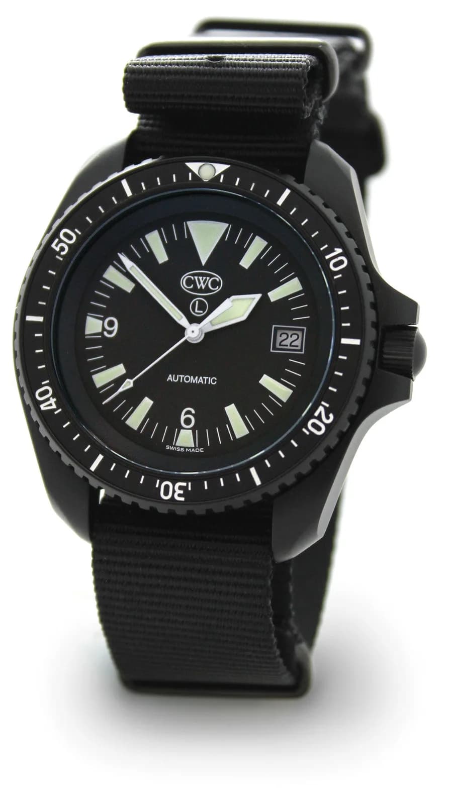 CWC Automatic Divers Watch Mk.2 Black With Date (SF300 AS120-D)