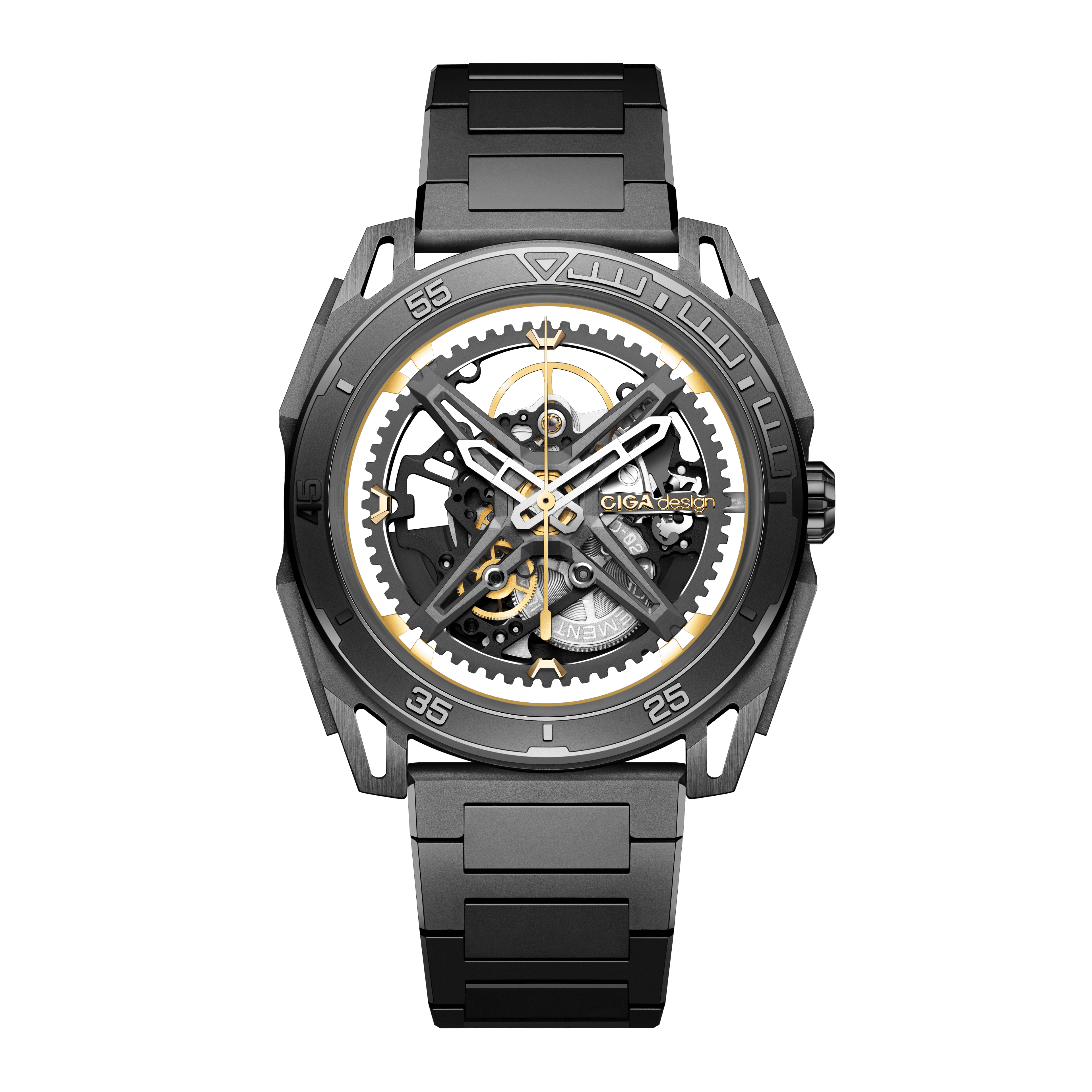 CIGA design ROUND AUTOMATIC SKELETON WATCH · FALCON