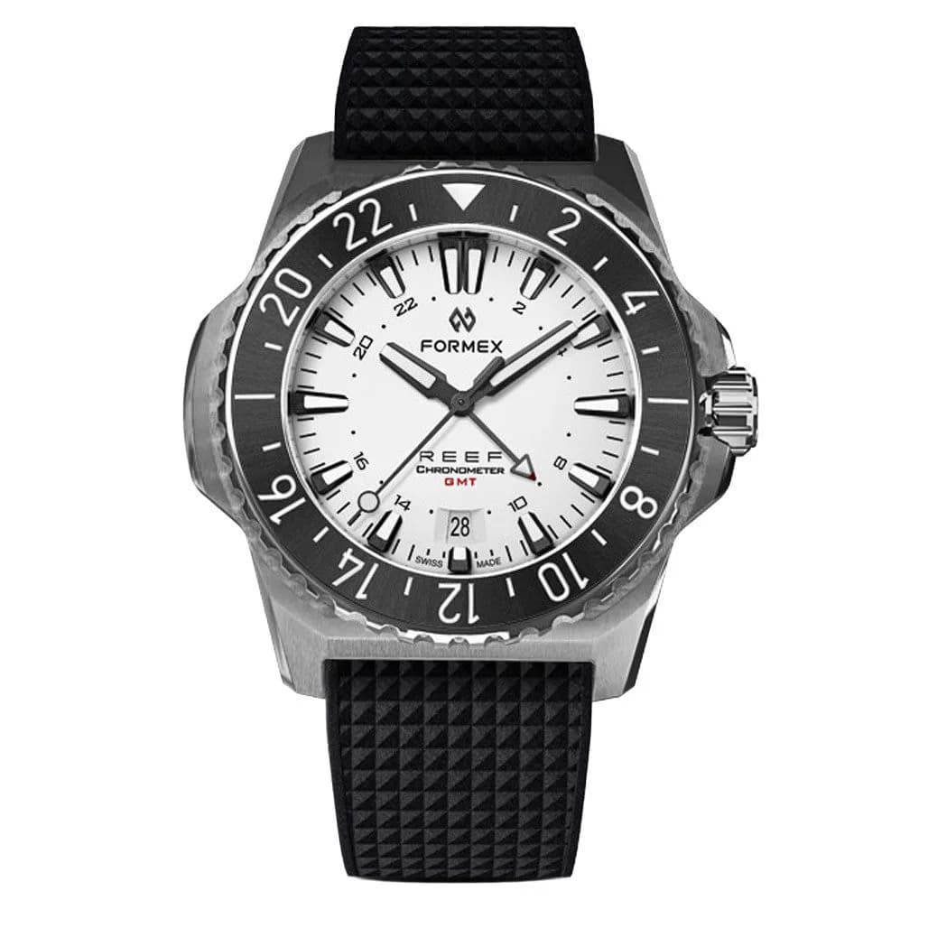Formex Reef GMT Chronometer Dive Watch With White Dial And Black Bezel #2202.1.5312.910