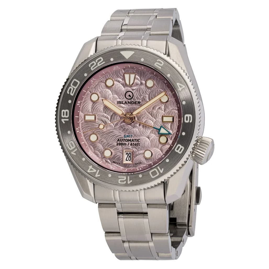 Islander JFK Automatic GMT Watch With Cherry Blossom Dial #ISL-337