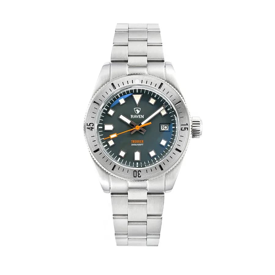 Raven Trekker - Gloss Grey - Steel Bezel