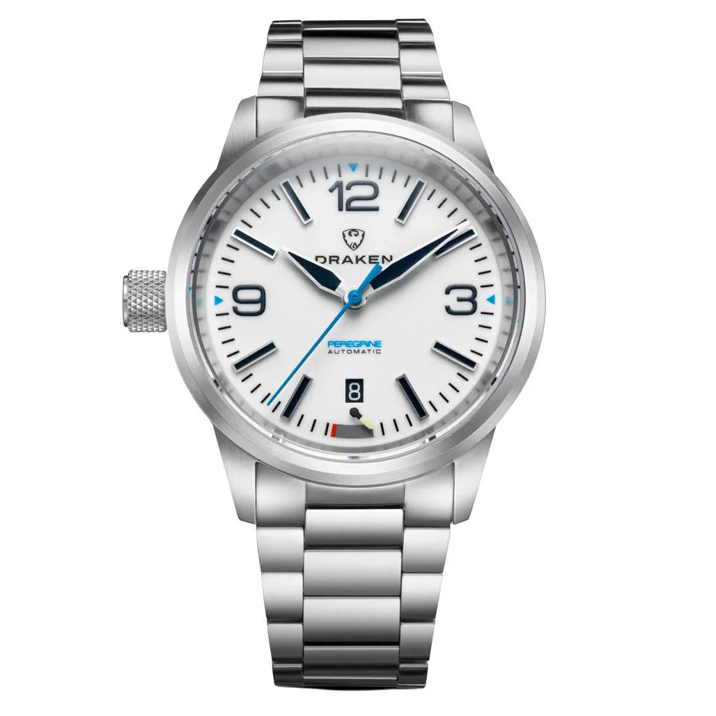 Draken Peregrine 'A' Full Lume Dial Watch With Left Crown #DKN-13