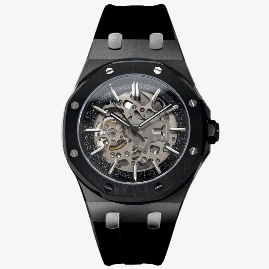 CUSTOM SEIKOAK SPECIAL EDITION BLACKED OUT SKELETON MOD