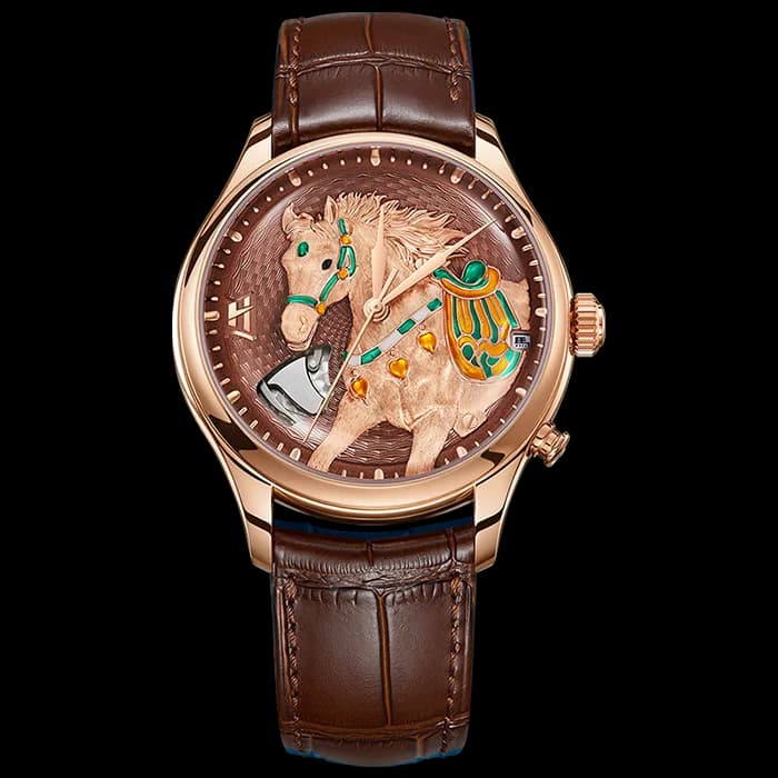 Craftsmanship Series Rose Gold Titanium Chiming Horse Limited Edition Automatic Watch