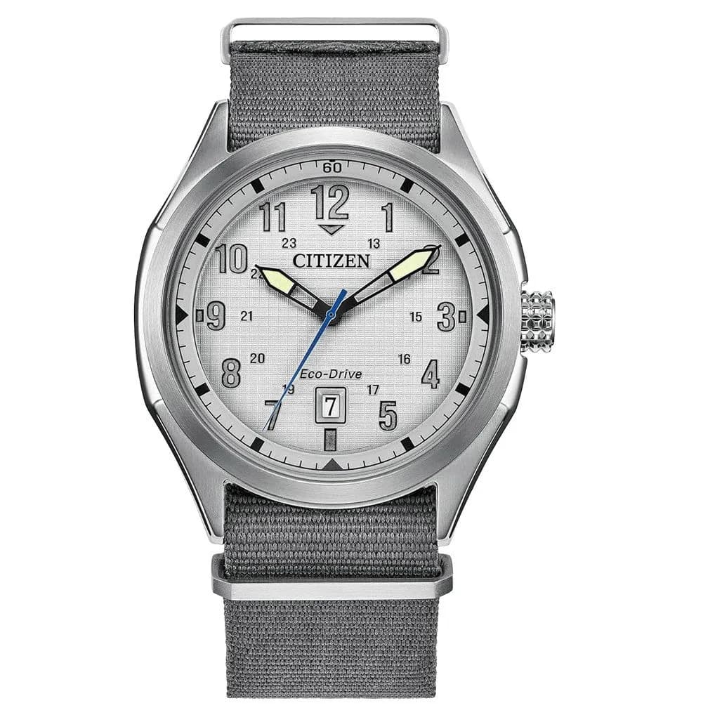 Citizen Terra Force Eco-Drive With Textured Grey Dial #AW1890-01A