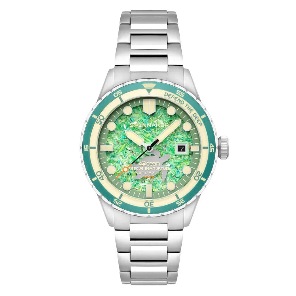 Spinnaker 4ocean Limited Edition Hass Watch With Sea Turtle Dial #SP-5172-33