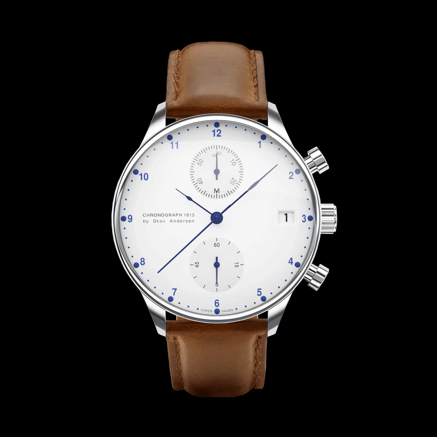 1815 Chronograph, Steel / White