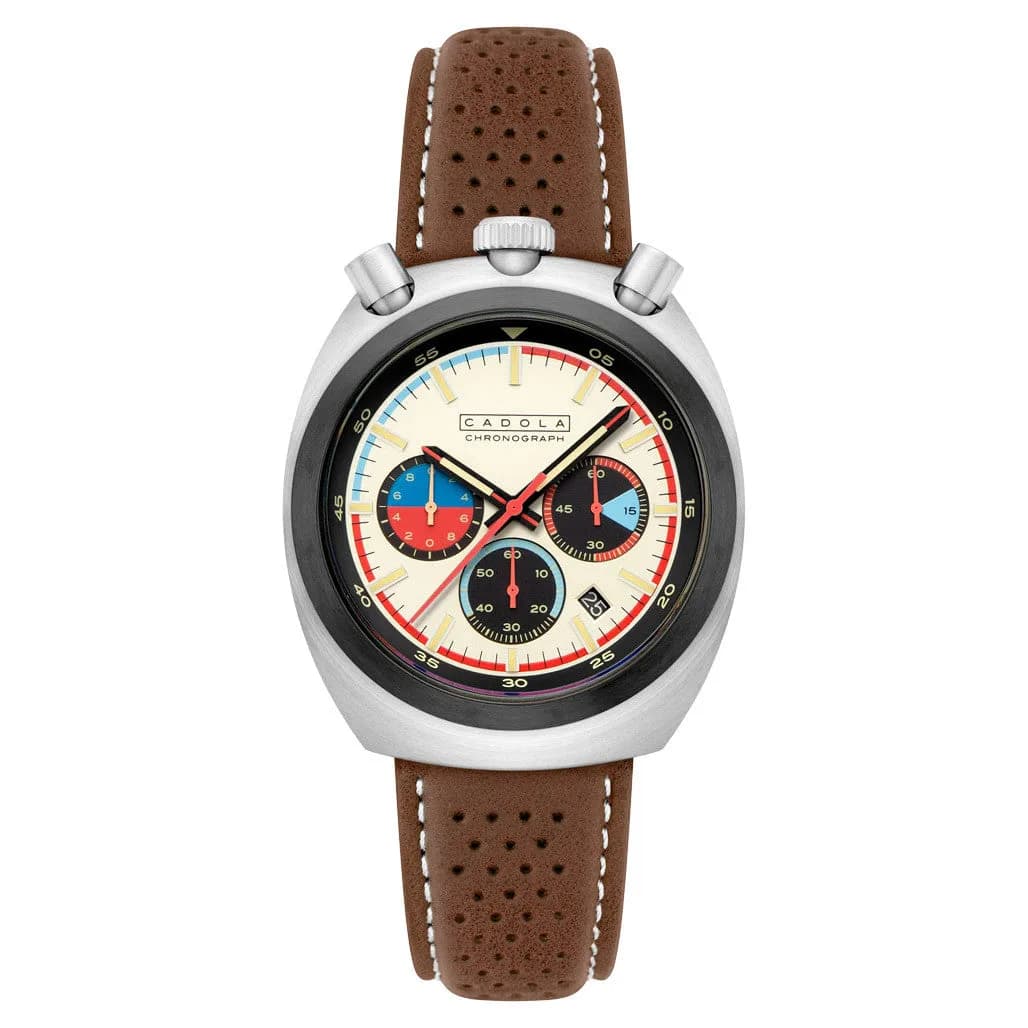 Cadola Testa Di Toro Chronograph In Beige Burnout #CD-1058-04