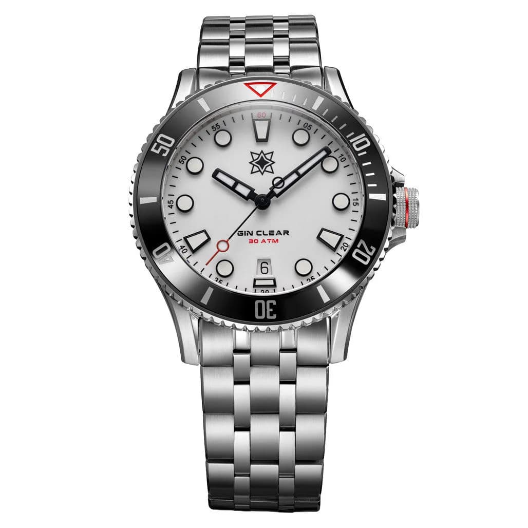 Second Hour Gin Clear Mk3 Watch With White Dial #SEC-HOU-23