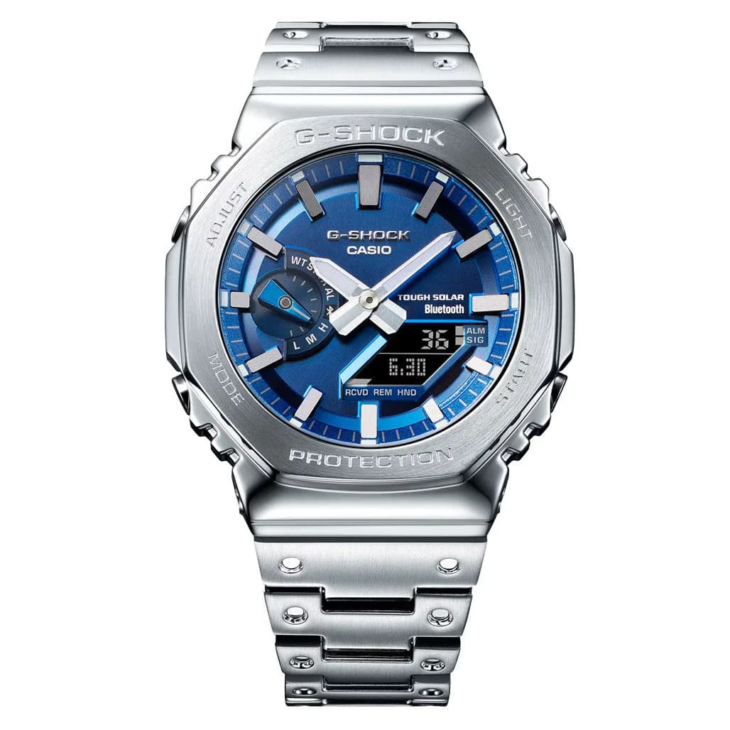 Casio G-Shock Full Metal 2100 Series With Blue Dial #GMB2100AD-2A