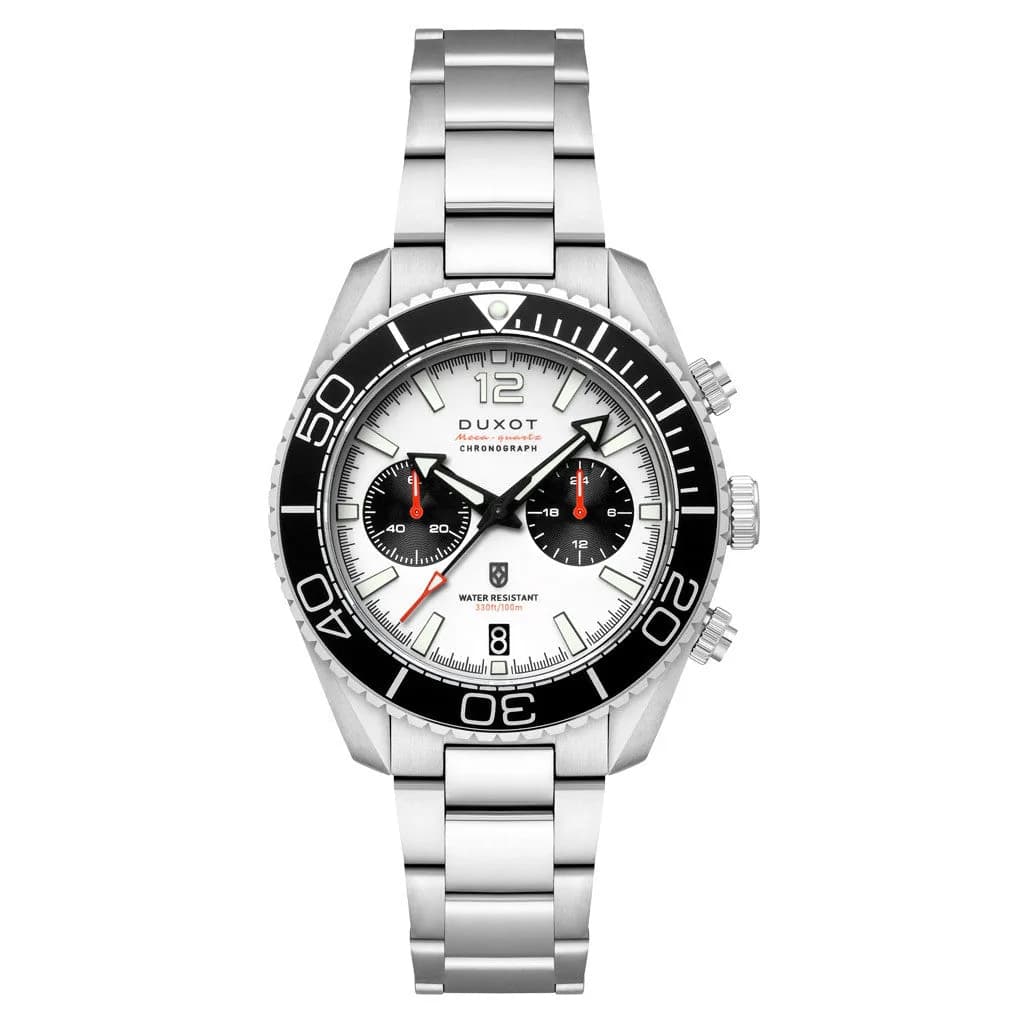 Duxot Tiburon Meca-Quartz Chronograph In Buff White #DX-2062-44