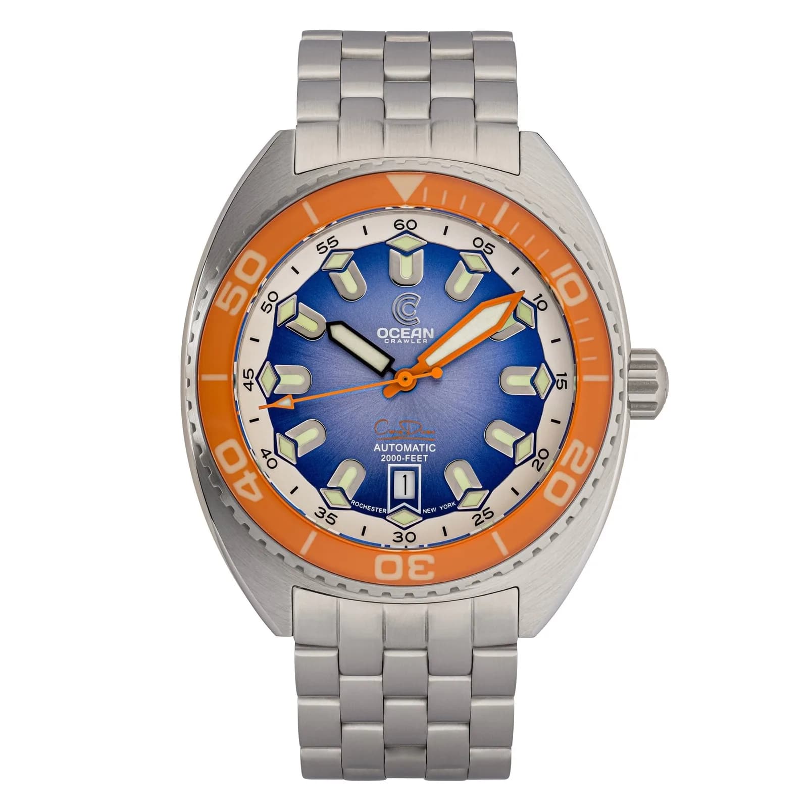 Ocean Crawler Core Diver V4 - Orange Bezel