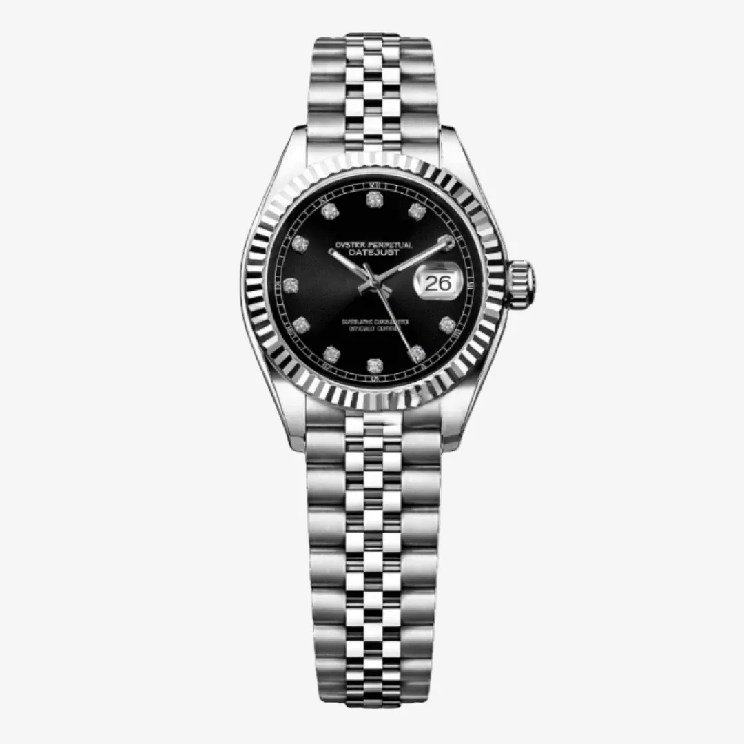 CUSTOM LADIES SEIKOJUST EDITION NOIR DIAMOND MOD