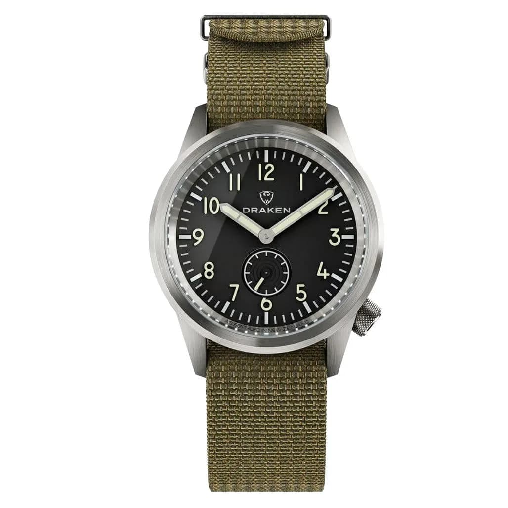 Draken Aoraki 'Milspec' Watch With Black Dial #DKN-03