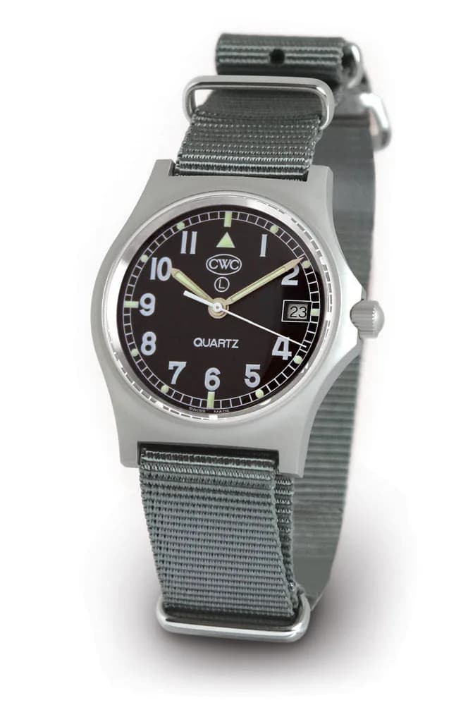 CWC GS Sapphire Watch, Stainless Steel With Black Dial