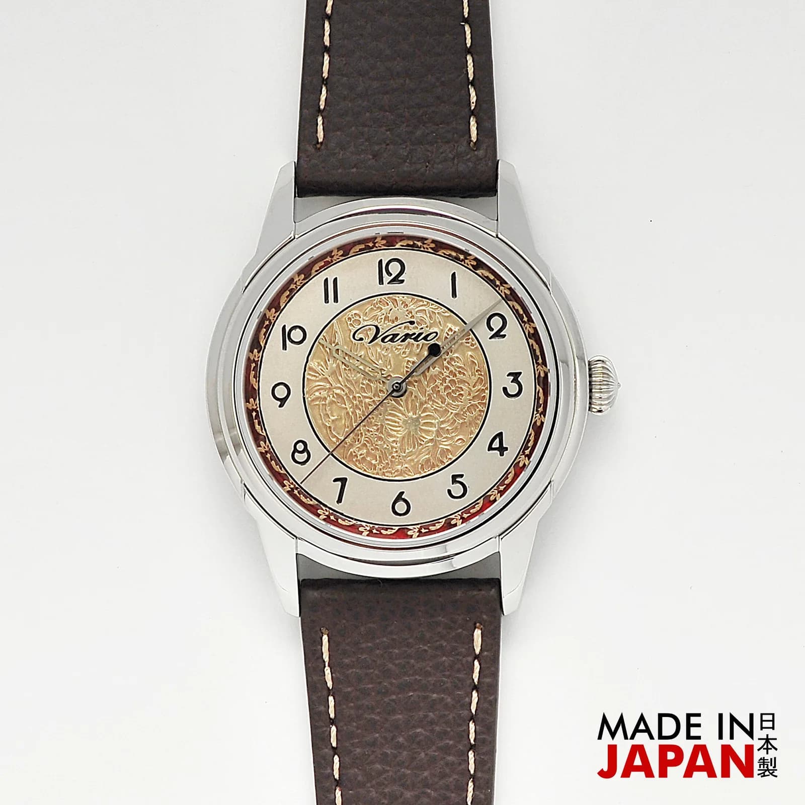 Vario Empire Art Nouveau Outer Red Handwound Dress Watch