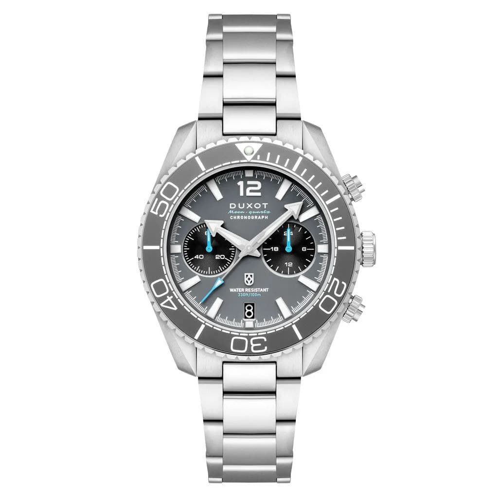 Duxot Tiburon Meca-Quartz Chronograph In Ash Grey #DX-2062-11
