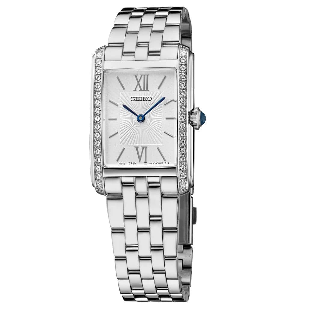 Seiko Women's Rectangular Case Dress Watch #SWR091
