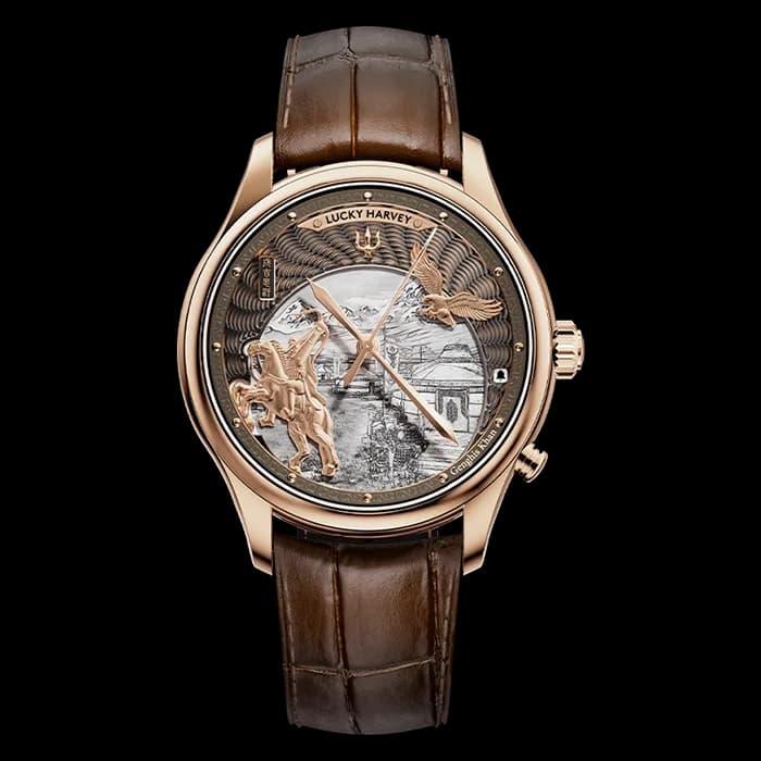 Dynasty Series Rose Gold Titanium Chiming Genghis Khan Limited Edition Automatic Watch