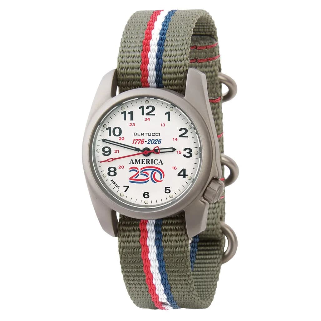 Bertucci A-1S America 250 White Dial Watch With Swiss Movement #10606
