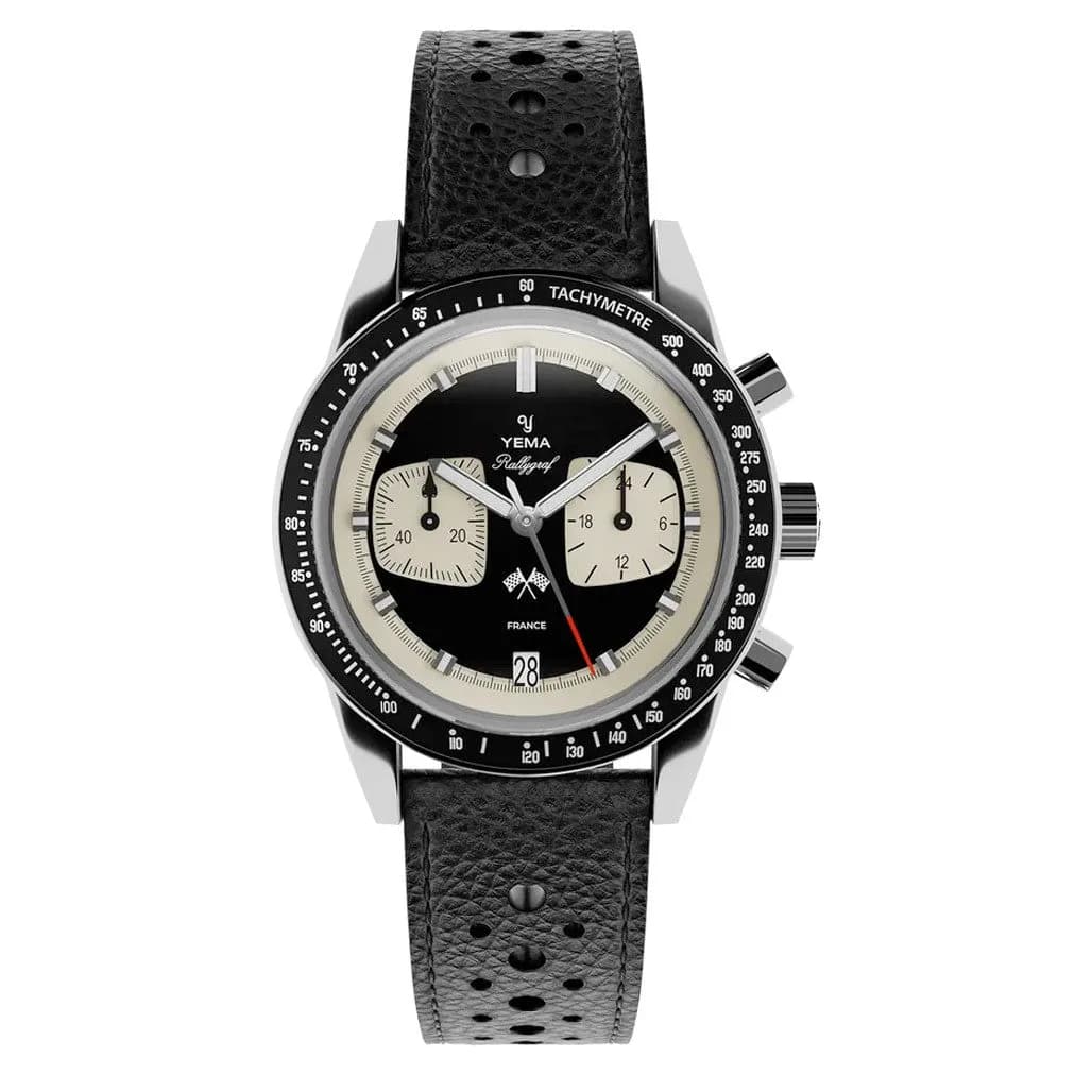 Yema Rallygraf Meca-Quartz Reverse Panda Chronograph #Yema-17