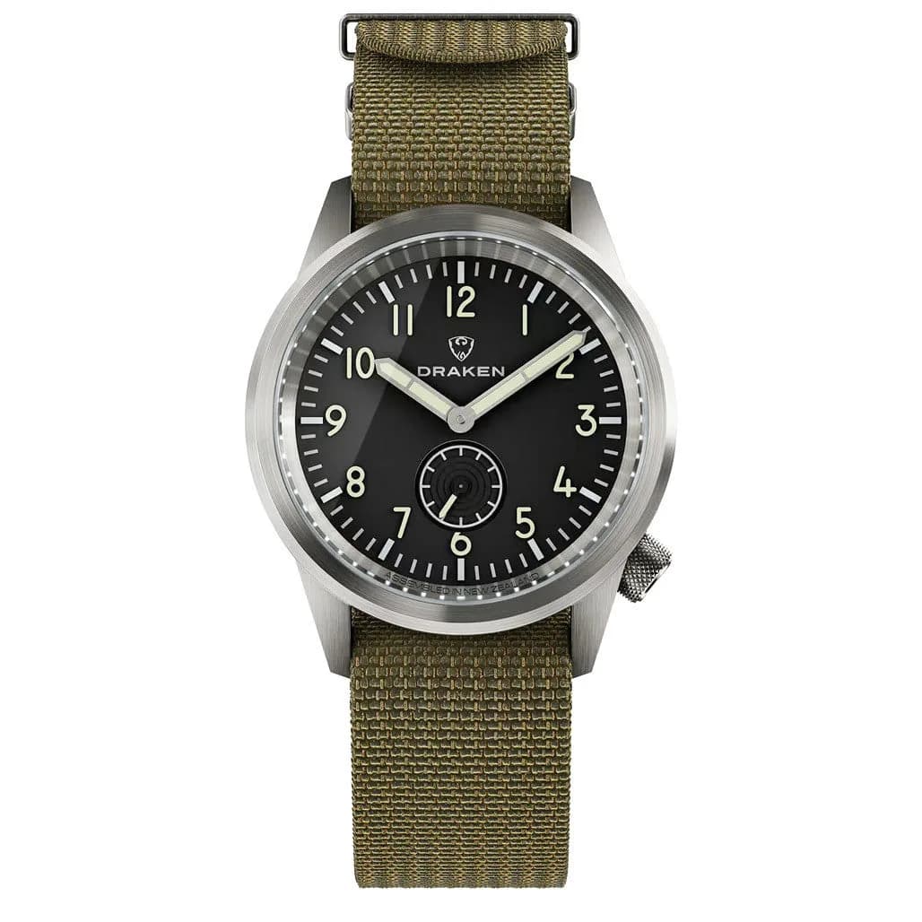 Draken Aoraki 'Milspec' Watch With Black Dial #DKN-16