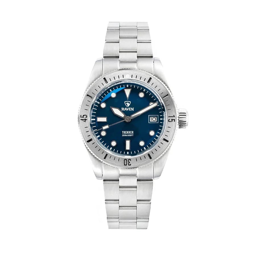 Raven Trekker - Vintage Blue - Steel Bezel