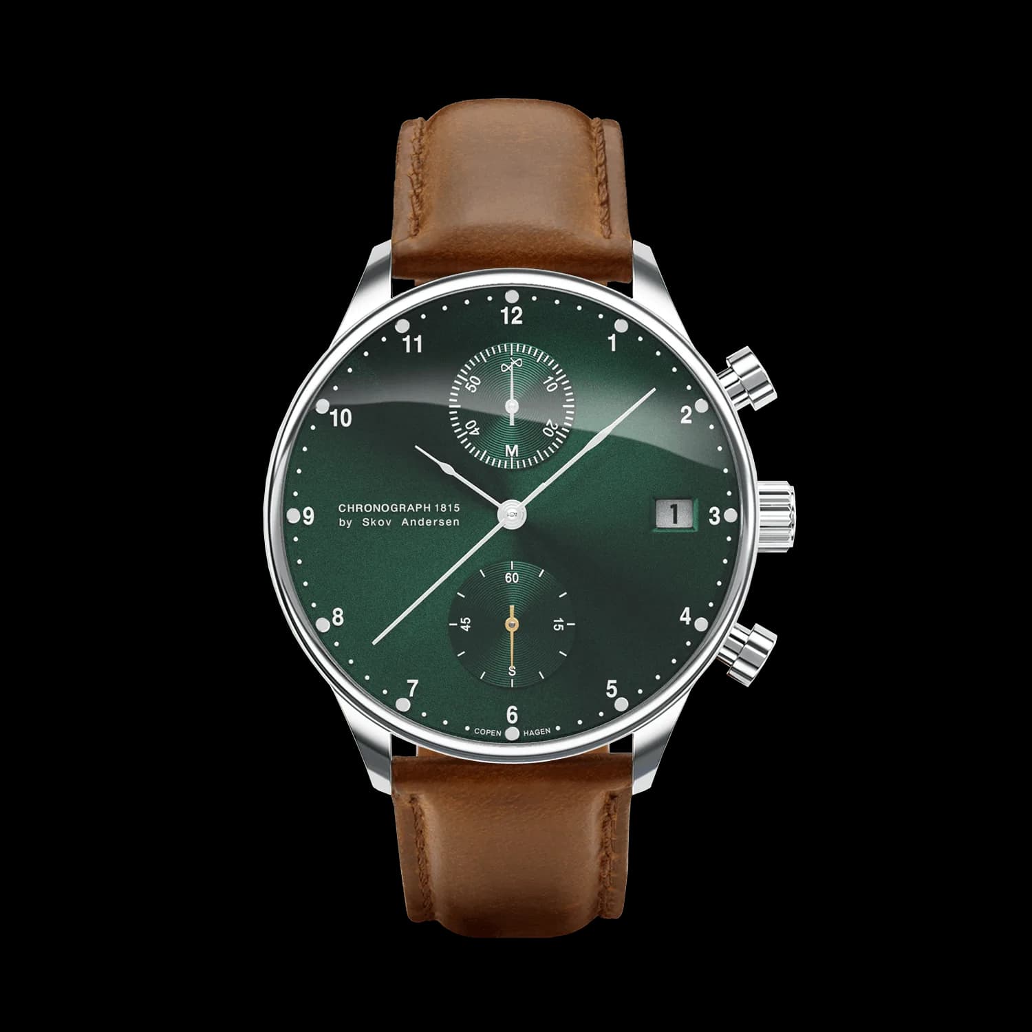 1815 Chronograph, Steel / Green Sunray