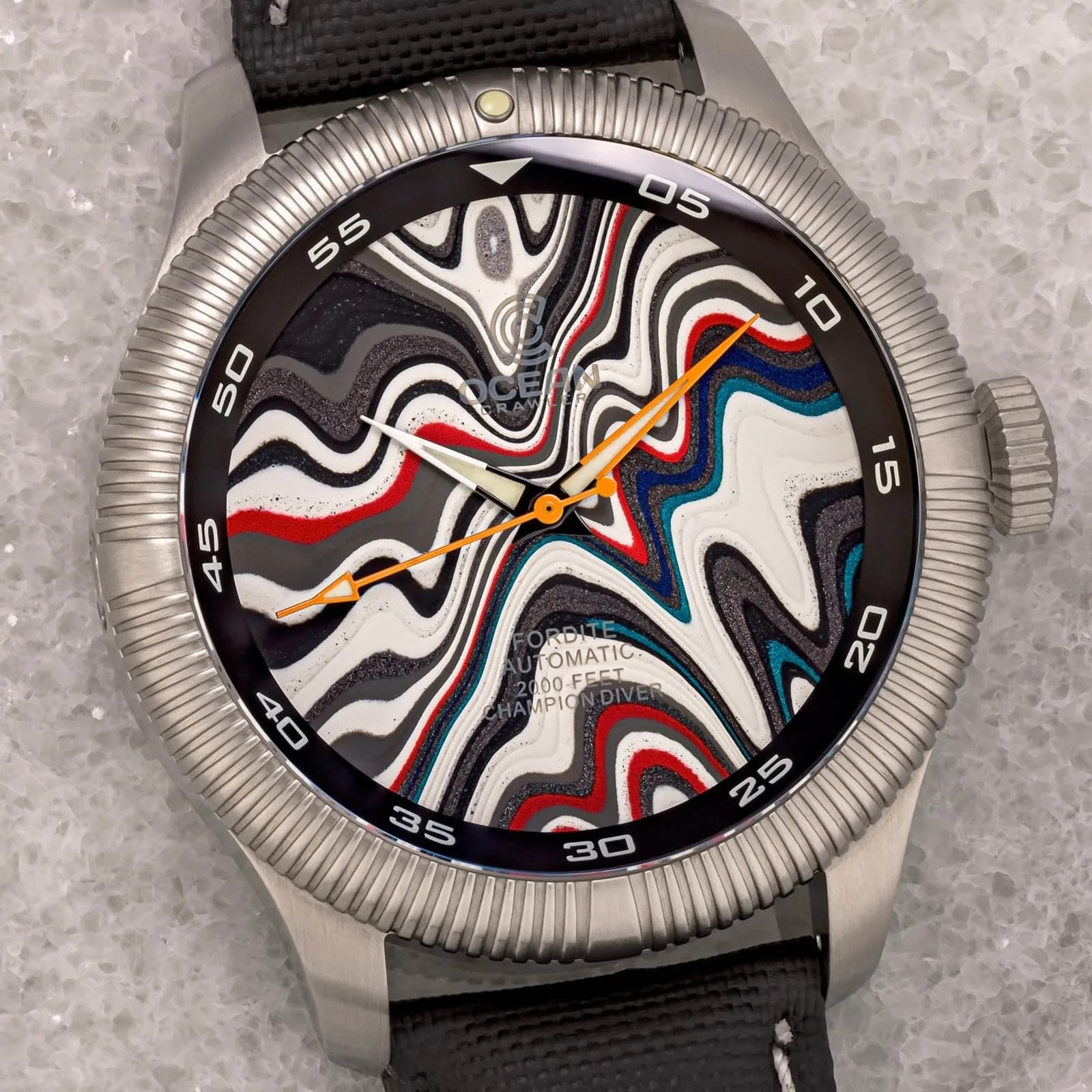 Champion Diver - Fordite - Unique Piece - Steel City Signature
