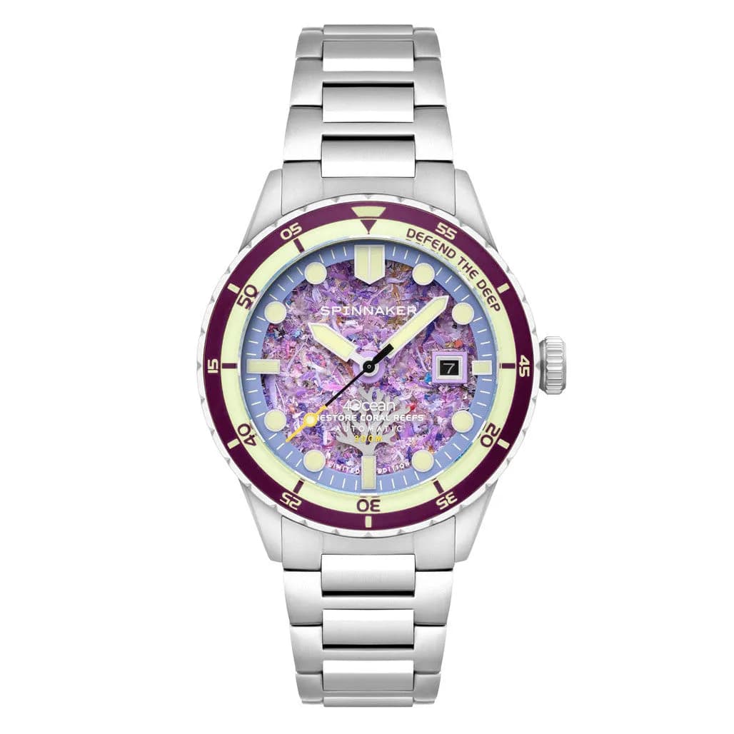Spinnaker 4ocean Limited Edition Hass Watch With Coral Reef Dial #SP-5172-44