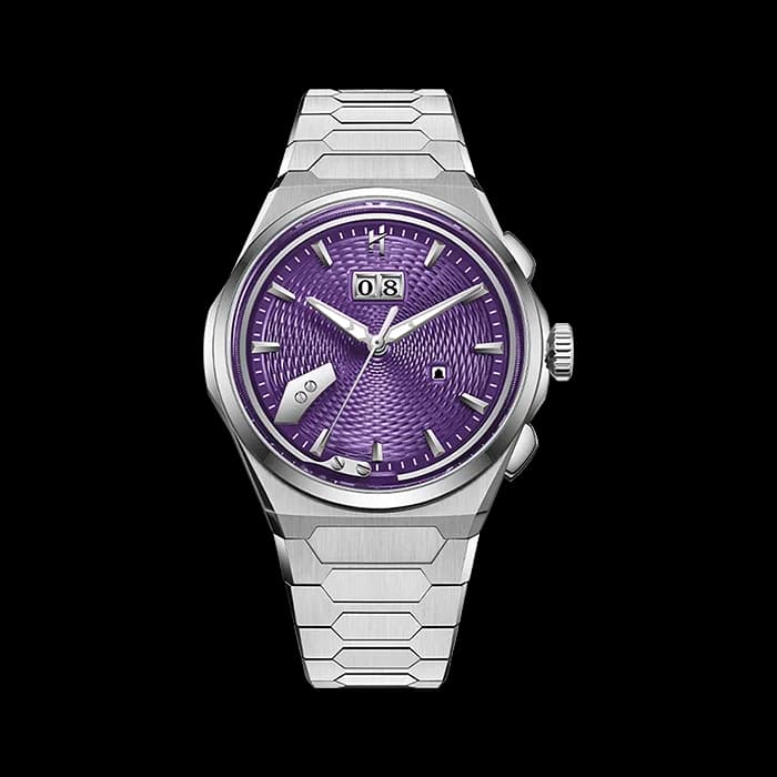 Sound Of Nature Guilloche Dial Purple Titanium Chiming Limited Edition Automatic Watch
