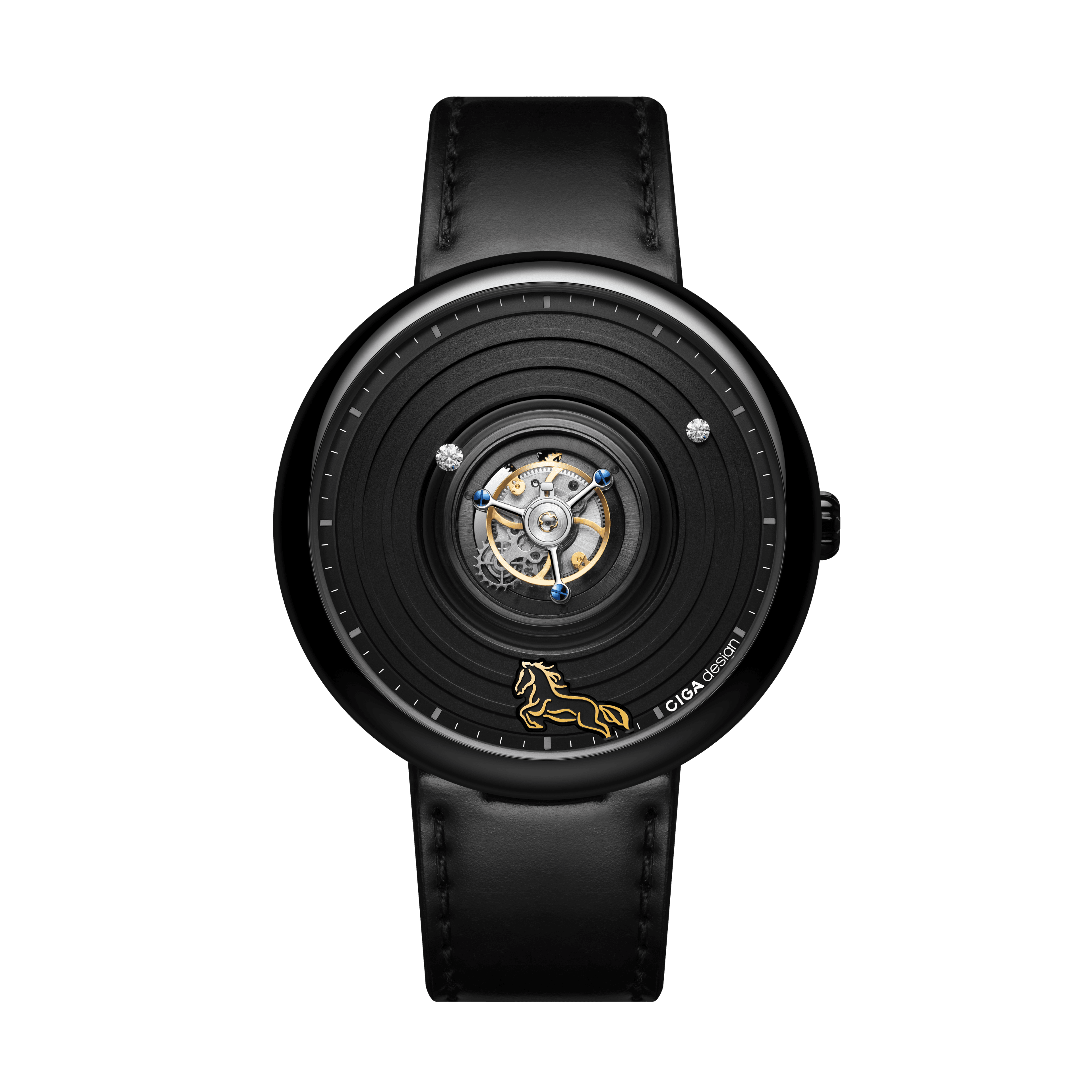 CIGA design Ciga Design Central Tourbillon Watch · Chinese Zodiac Year Of The Horse, Limited 199 Pieces