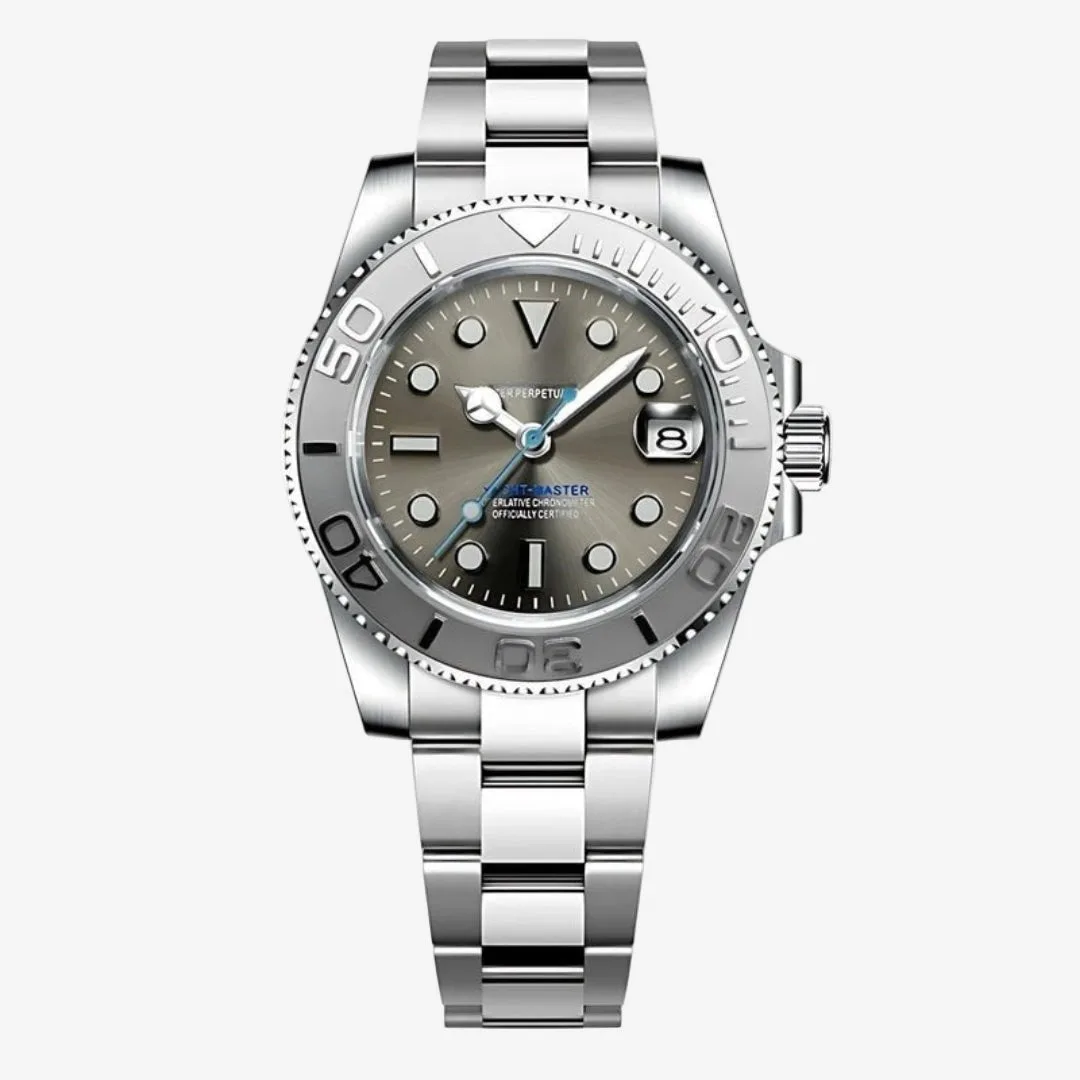 CUSTOM SEIKOSUB EDITION YACHT MASTER PLATINUM SILVER MOD