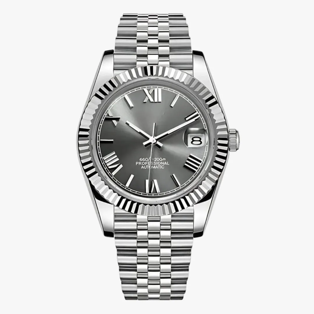 CUSTOM SEIKOJUST EDITION SILVER ROMAN MOD