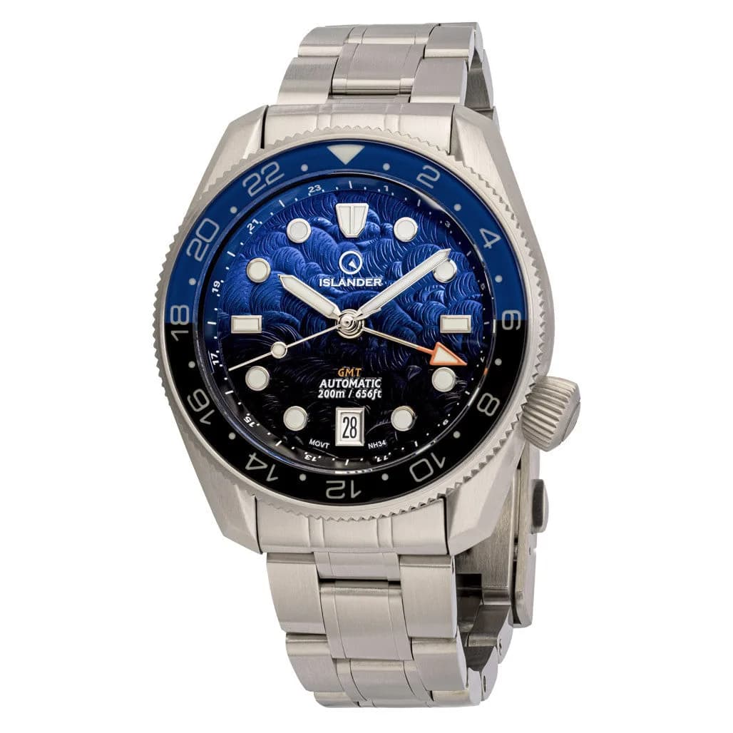 Islander JFK Automatic GMT Watch With Batman Dial #ISL-338