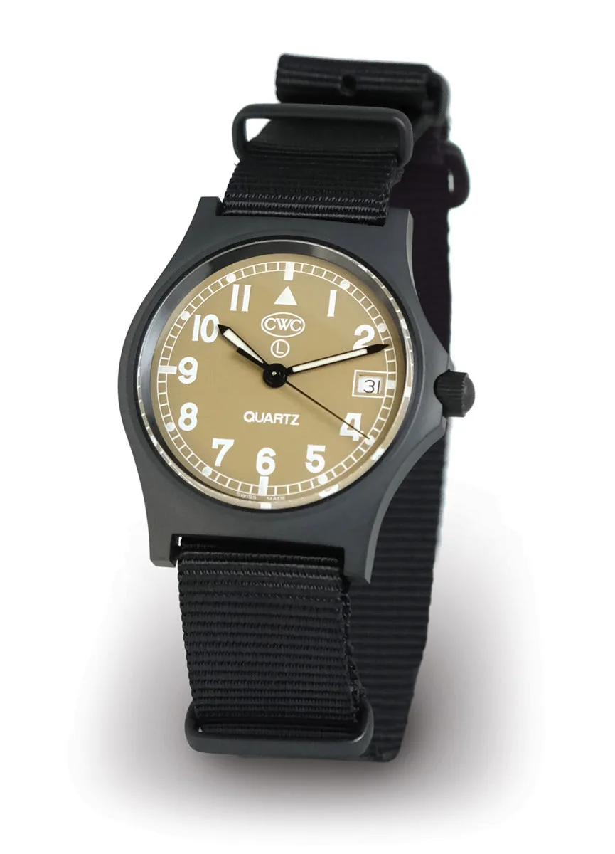 CWC GS Sapphire Desert Storm Watch, Black Case With Sand Dial