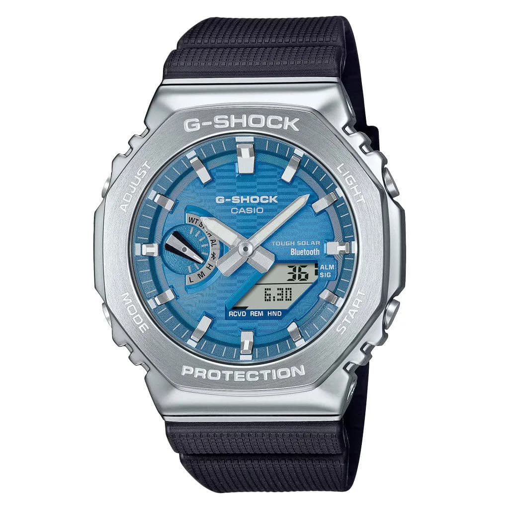 Casio G-Shock G-Steel 2100 Series With Blue Dial #GBM2100A-2B