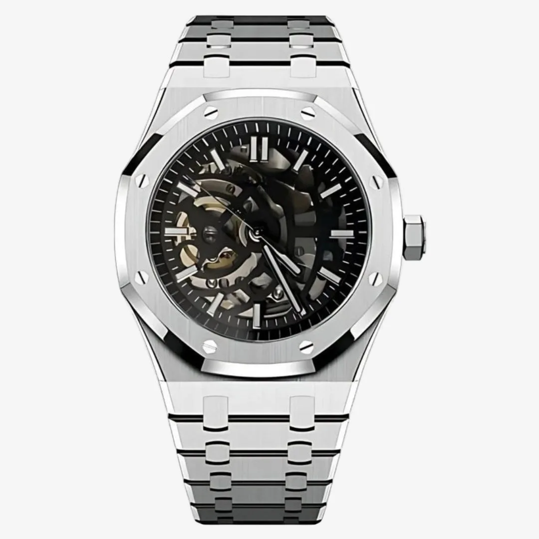 CUSTOM ROYAL SEIKOAK EDITION SILVER SKELETON MOD