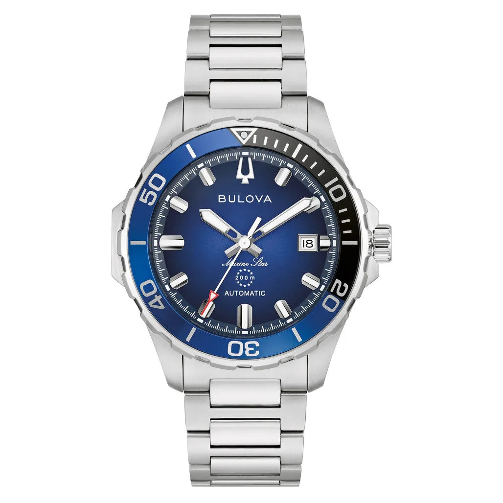 Bulova Marine Star Automatic Dive Watch In Blue #98B466