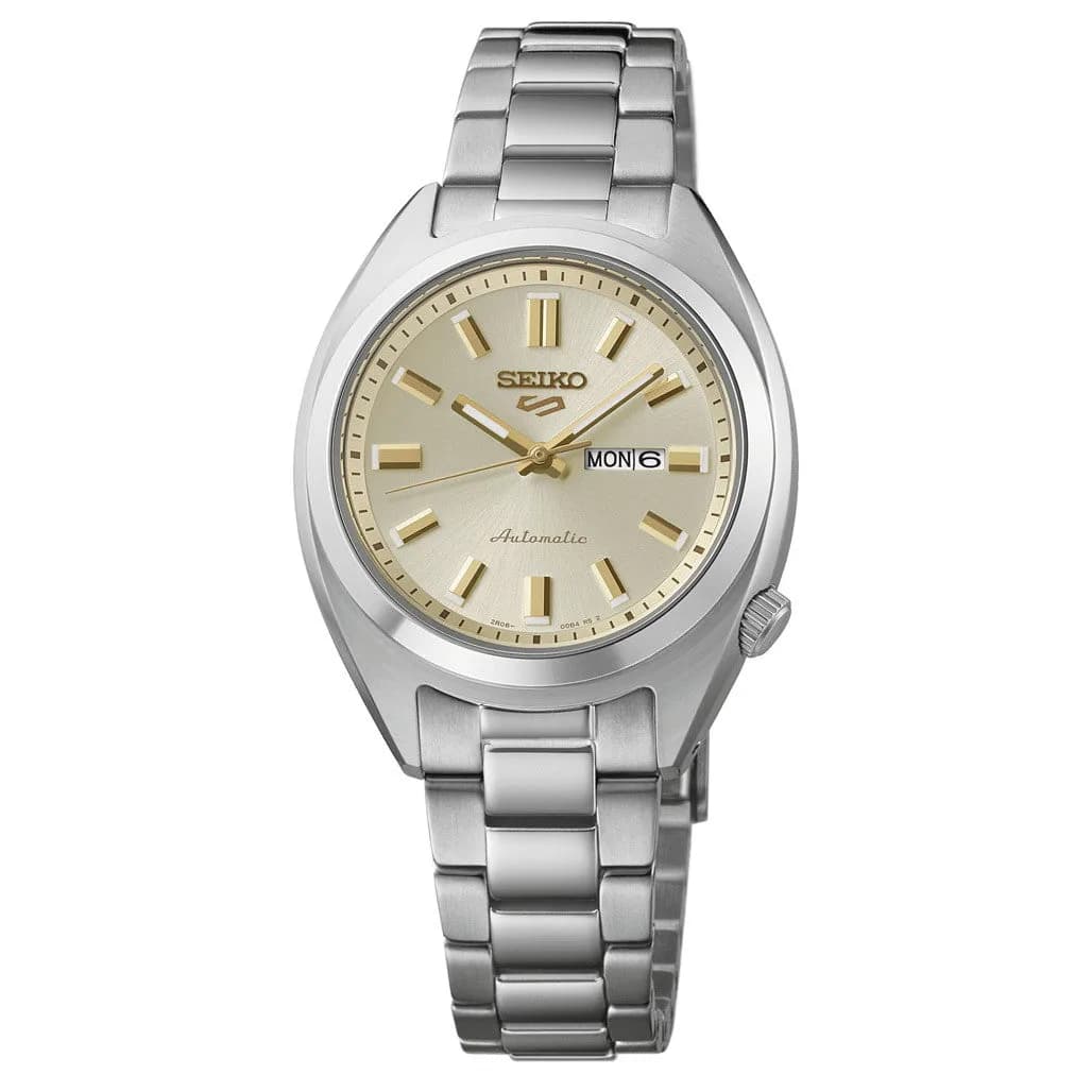 Seiko 5 Sports Snxs Series 32mm Watch With Beige Dial #SRE023