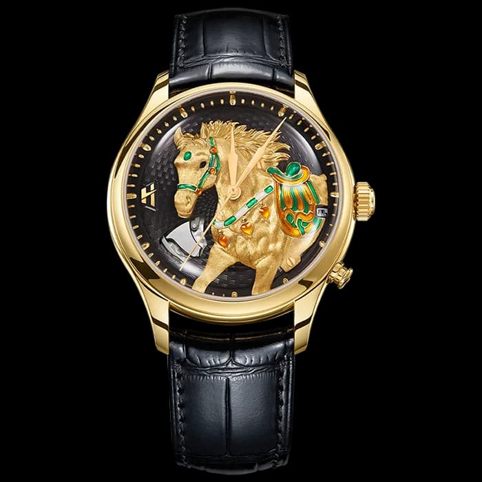 Craftsmanship Series Gold Titanium Chiming Horse Limited Edition Automatic Watch