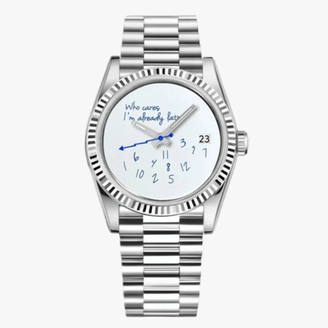 CUSTOM SEIKOJUST PRESIDENTIAL MOD SILVER REBEL EDITION