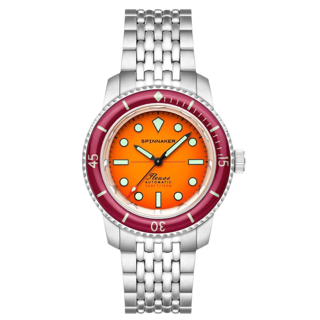 Spinnaker Fleuss 40 Automatic In Sunset Amber #SP-5133-99