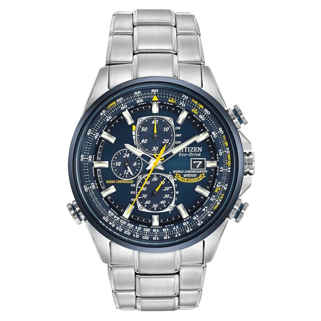 Citizen Blue Angels Eco-Drive World Chronograph A-T Watch #AT8020-54L