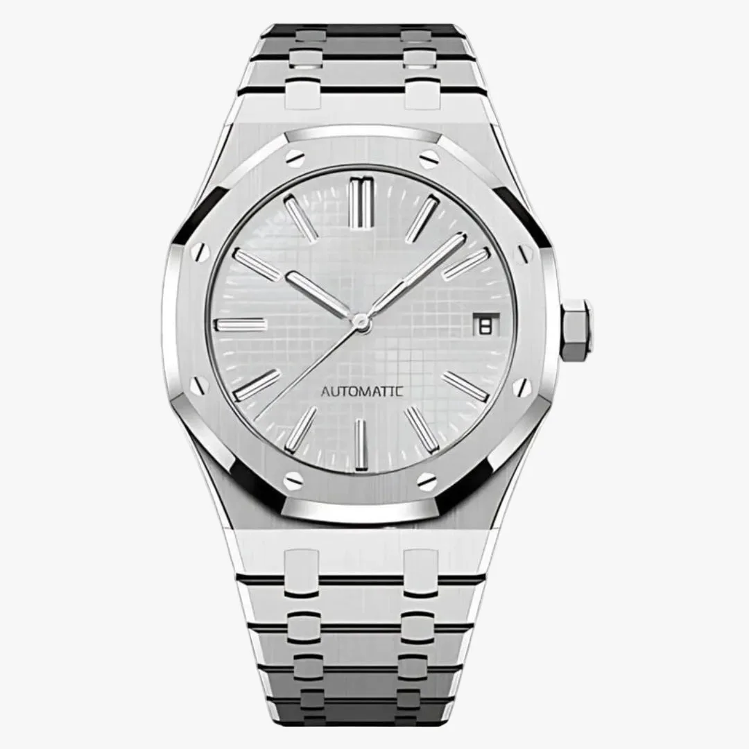 CUSTOM SEIKOAK ROYAL CHRONOGRAPH MOD LUNAR SILVER EDITION