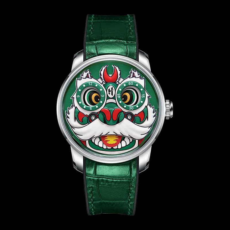 Fun Series Green Lion Dance Automatic Watch