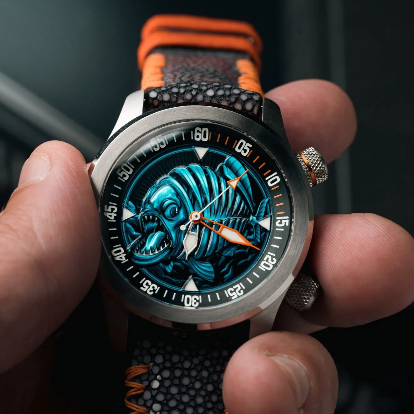 Ocean Crawler Piranha - Blue/Orange - Prototype